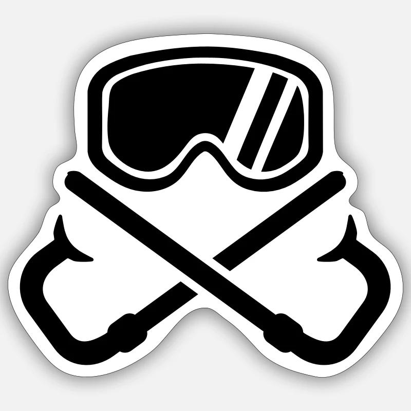 Snorkeling Sticker size S (10 x 10 cm)