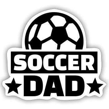 Fußball - Sticker Größe S (10 x 10 cm) - Mattweiß - Vorne