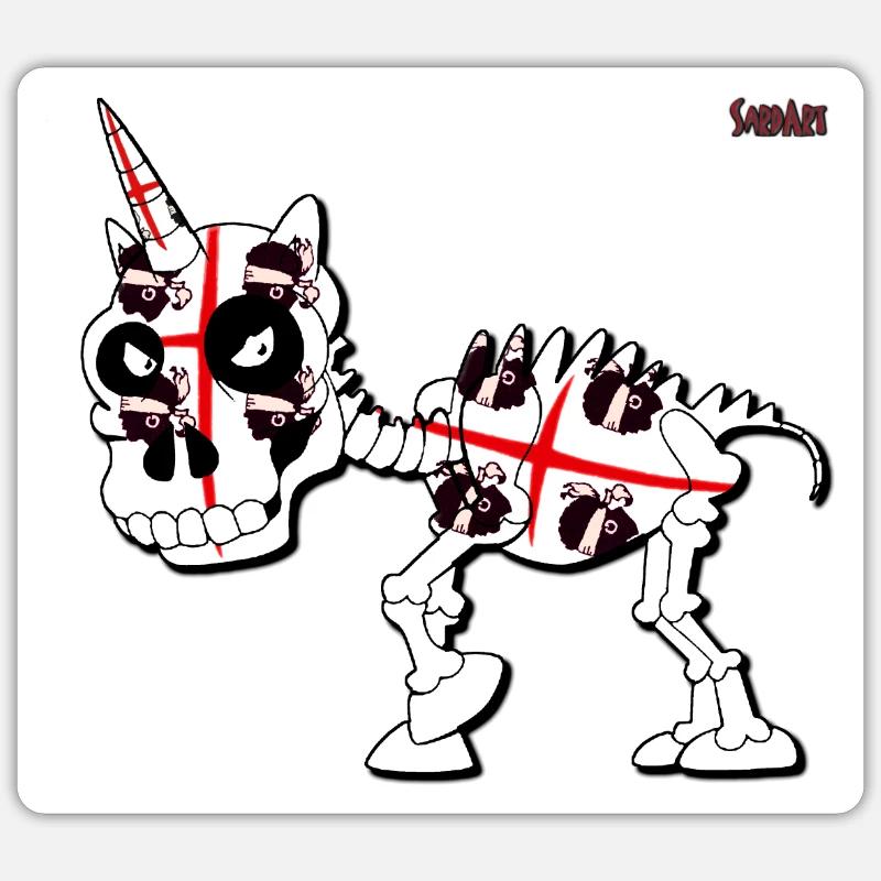 Le premier Sarde - Sticker taille S (10 x 10 cm) - blanc mat