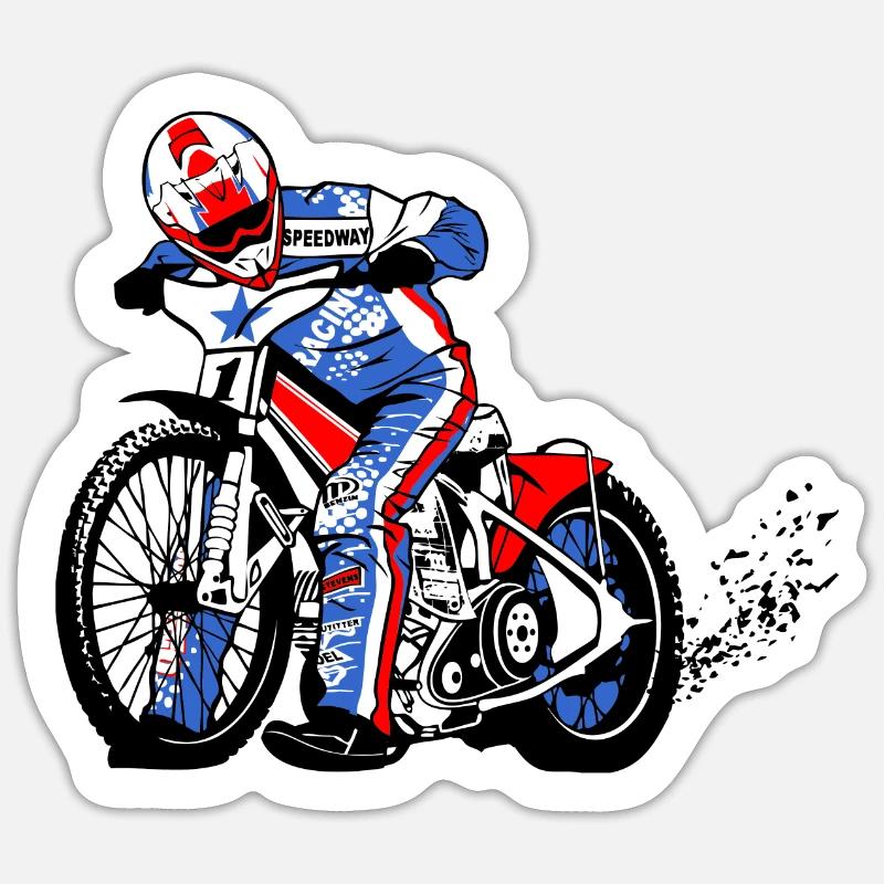 Speedway - Sticker taille S (10 x 10 cm) - blanc mat