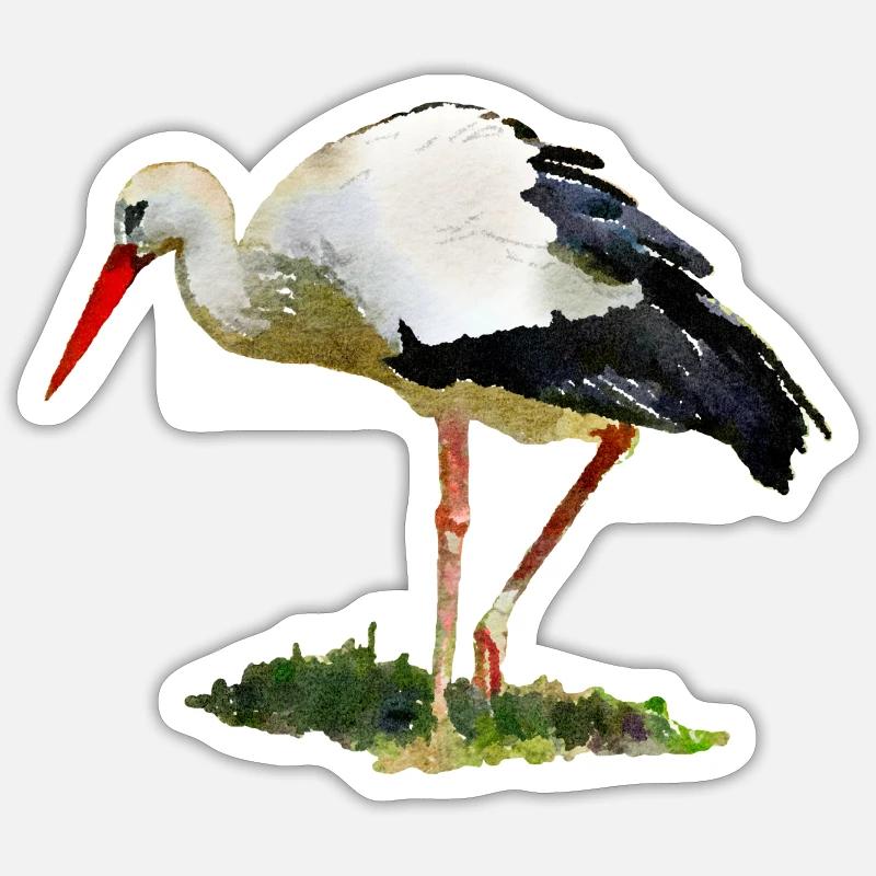 stork Sticker size S (10 x 10 cm)