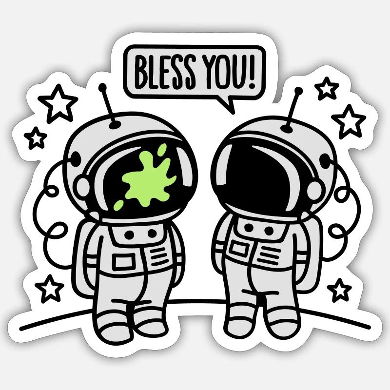 Bless you! - Sticker size S (10 x 10 cm) - white matte