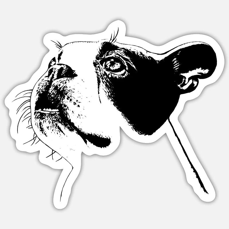 Boston Terrier - Sticker size S (10 x 10 cm) - white matte