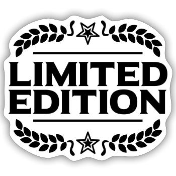 Limited Edition - Sticker size S (10 x 10 cm) - white matte - Front