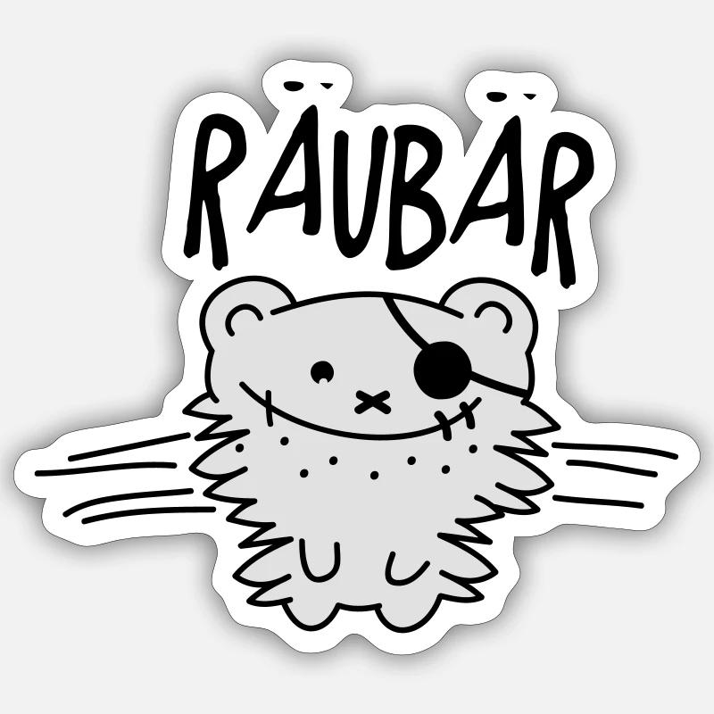 Räuber Sticker Größe S (10 x 10 cm)