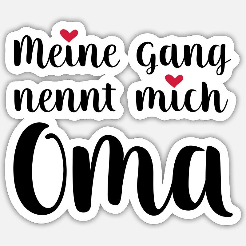 Oma Sticker Größe S (10 x 10 cm)