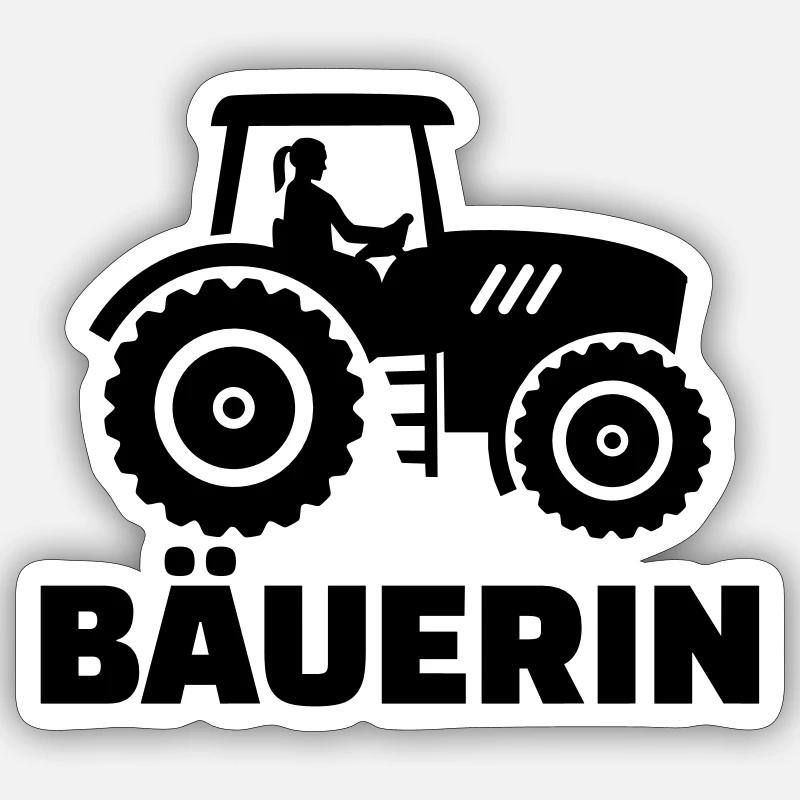 Bäuerin Sticker Größe S (10 x 10 cm)