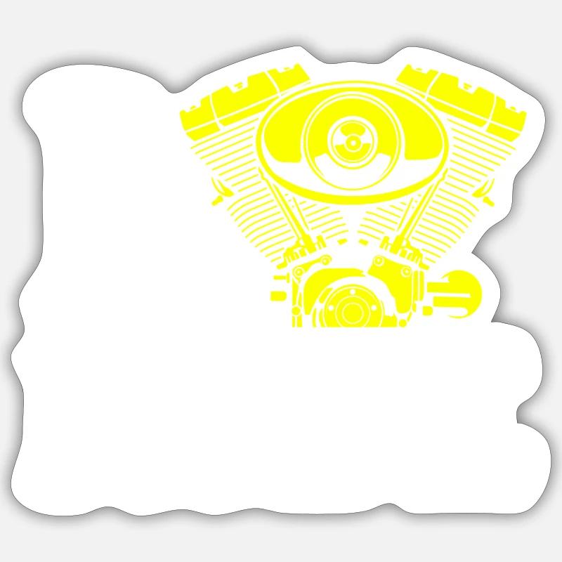biker - Sticker Größe S (10 x 10 cm) - Mattweiß