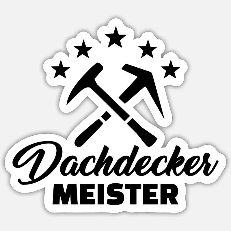 Dachdecker Sticker Größe S (10 x 10 cm)