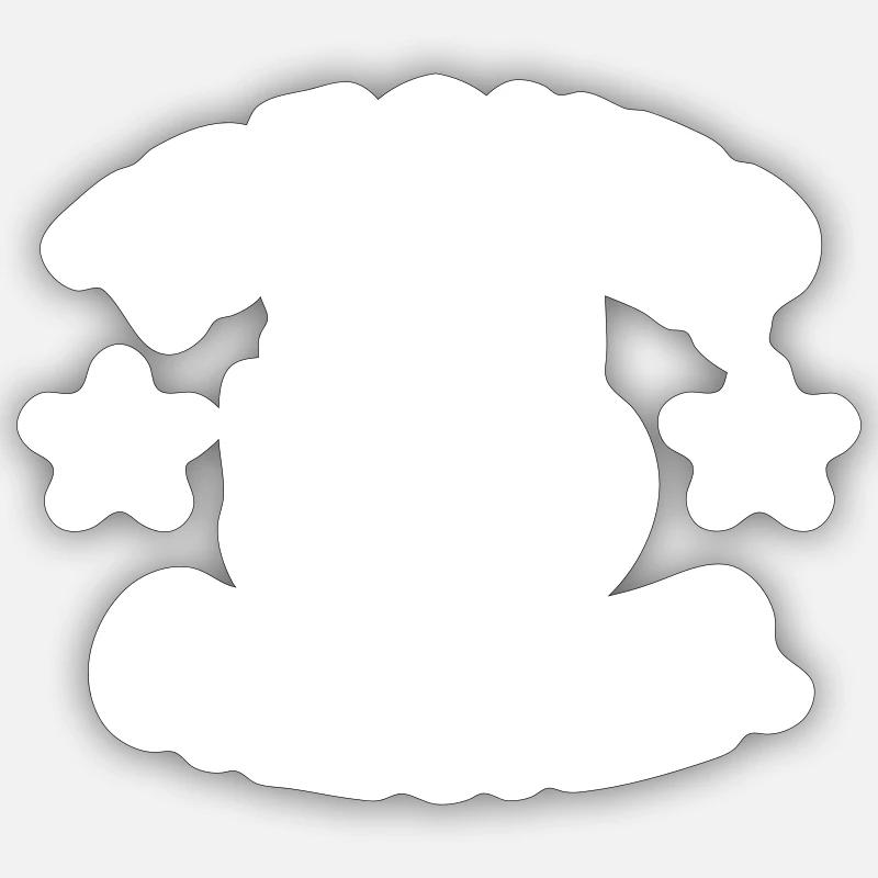 Trecker checker mit dem Traktor - Sticker Größe S (10 x 10 cm) - Mattweiß