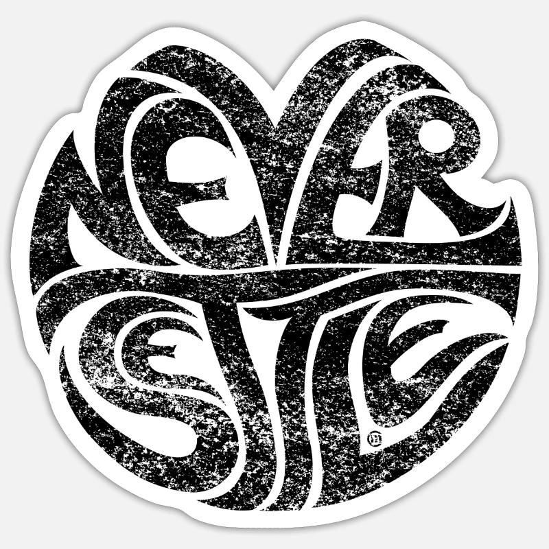 Never Settle - Sticker size S (10 x 10 cm) - white matte