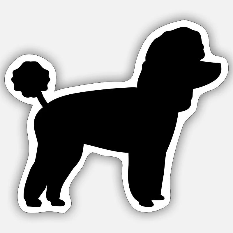 Toy Poodle Sticker size S (10 x 10 cm)