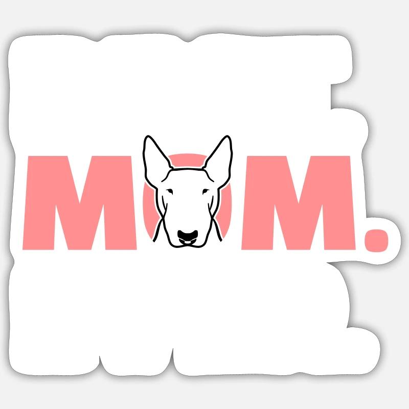 Bull terrier - Sticker size S (10 x 10 cm) - white matte