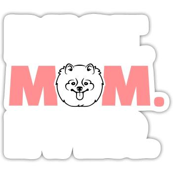 Spitz - Sticker Größe S (10 x 10 cm) - Mattweiß - Vorne