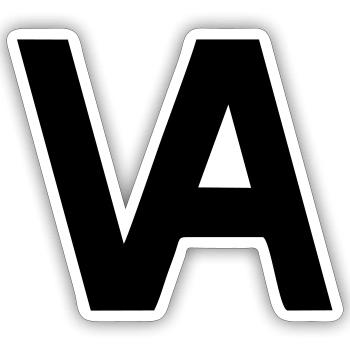 Variable Signes de classe - Sticker taille S (10 x 10 cm) - blanc mat - Devant