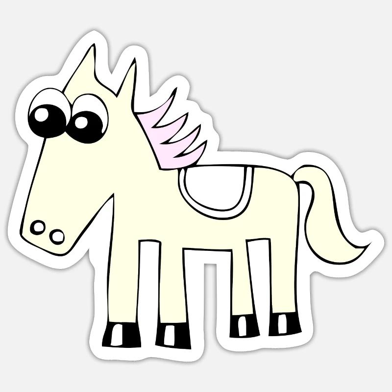 Pferd / Färt Sticker Größe S (10 x 10 cm)