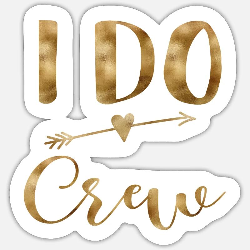 i do crew 1 - Sticker Größe S (10 x 10 cm) - Mattweiß