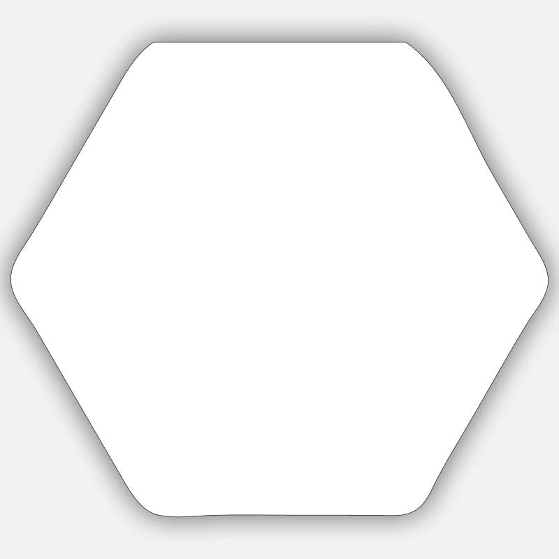 Hexagone Sticker taille S (10 x 10 cm)