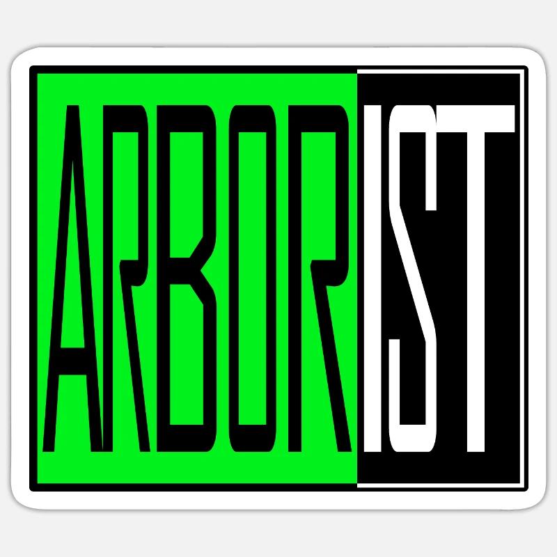 Arborist - Sticker size S (10 x 10 cm) - white matte
