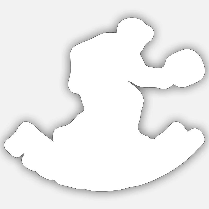 Pickleball - Sticker size S (10 x 10 cm) - white matte
