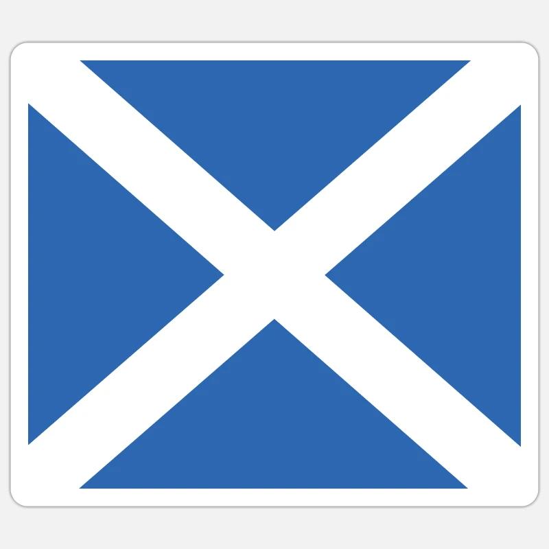 Scottish Flag Sticker size S (10 x 10 cm)