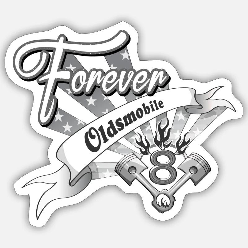 Forever V8 Sticker size S (10 x 10 cm)