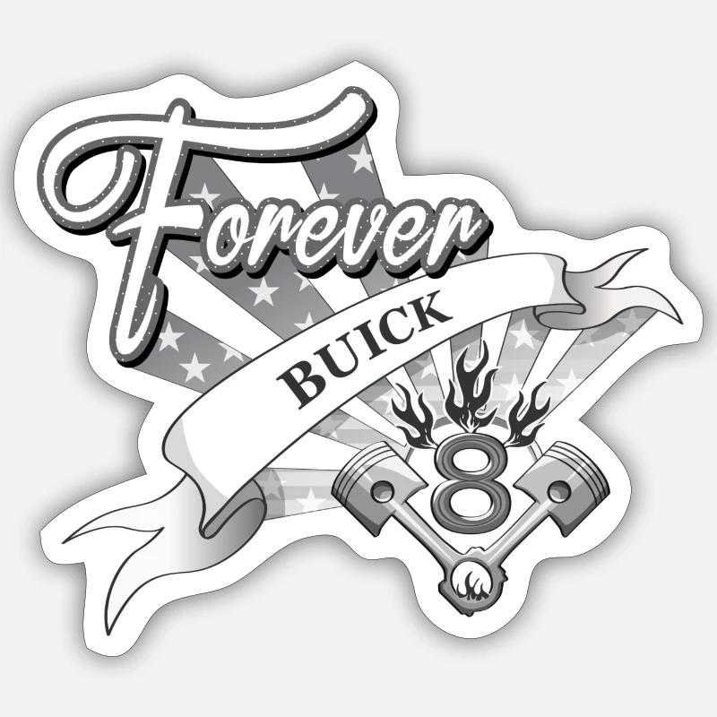 Forever V8 Sticker size S (10 x 10 cm)