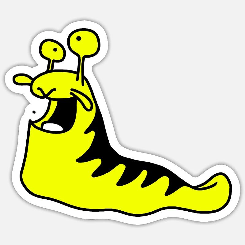 Tiger snail by dodocomics - Sticker size S (10 x 10 cm) - white matte