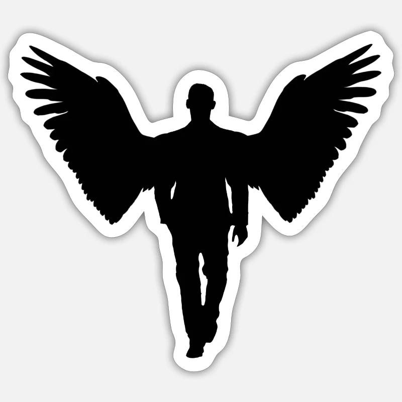 Lucifer - Sticker taille S (10 x 10 cm) - blanc mat