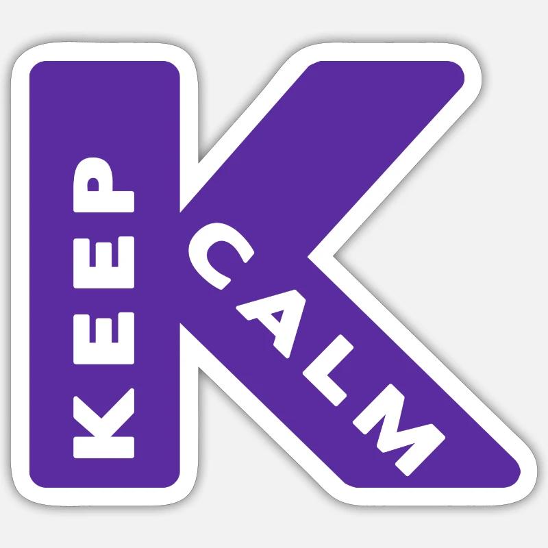 Keep calm - Sticker size S (10 x 10 cm) - white matte