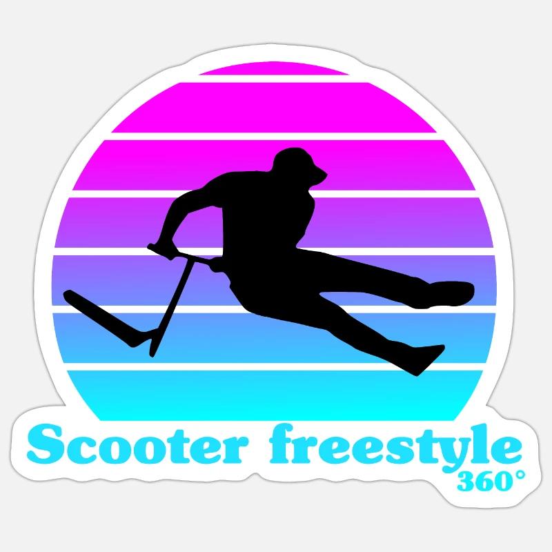 Sunshine Freestyle Roller - Sticker Größe S (10 x 10 cm) - Mattweiß