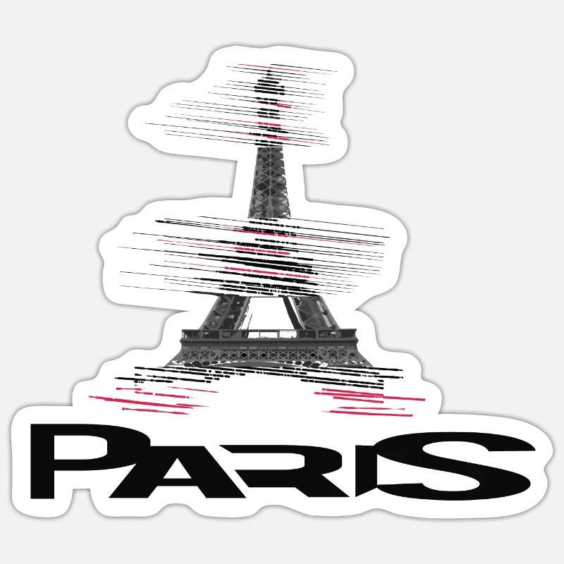Paris - Sticker size S (10 x 10 cm) - white matte