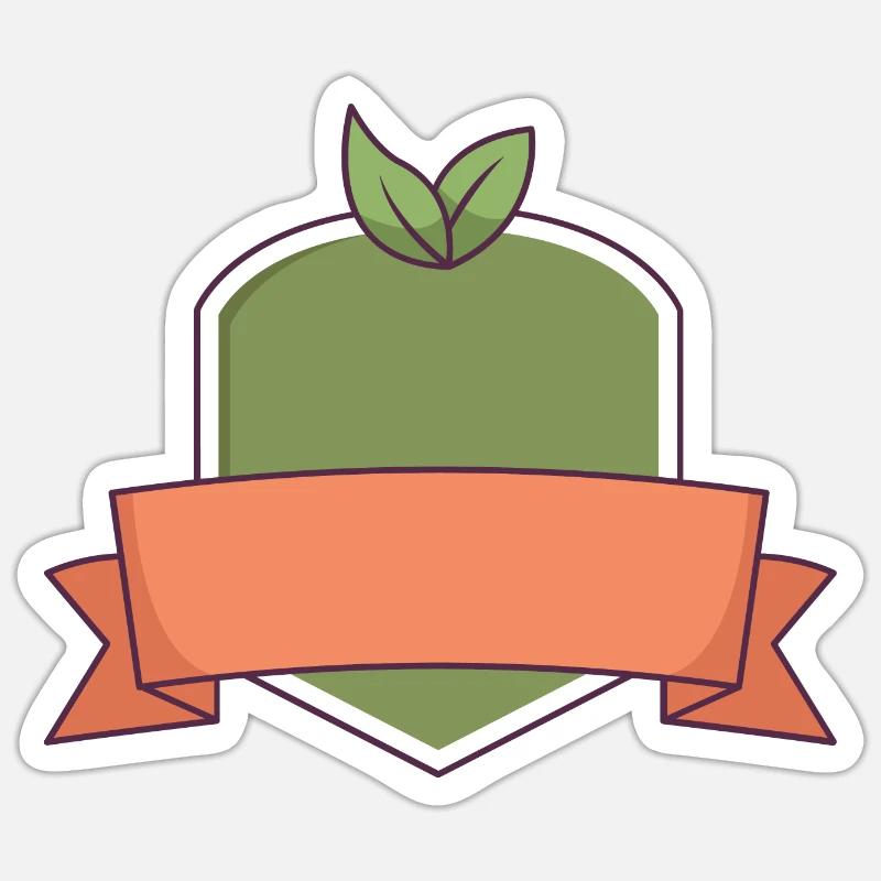 Bio-Logo - Sticker Größe S (10 x 10 cm) - Mattweiß