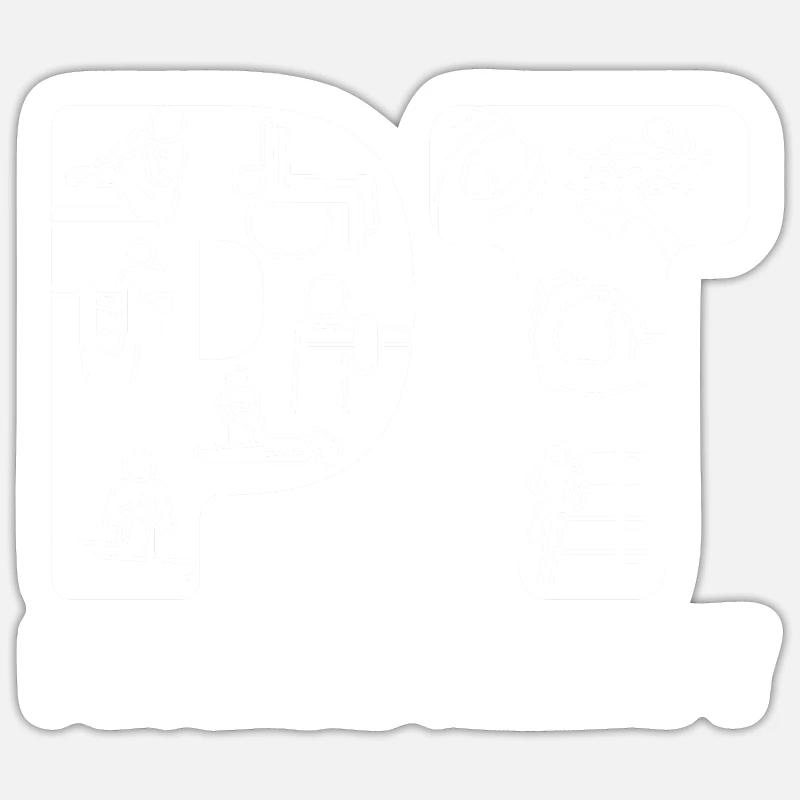 Physio practice physiotherapy - Sticker size S (10 x 10 cm) - white matte