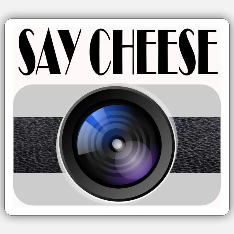 Dites fromage Sticker taille S (10 x 10 cm)