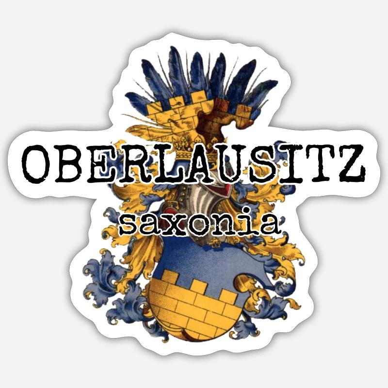Oberlausitz noir Sticker taille S (10 x 10 cm)