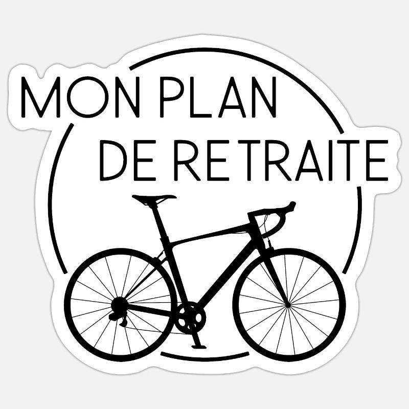 my retirement plan - Sticker size S (10 x 10 cm) - white matte