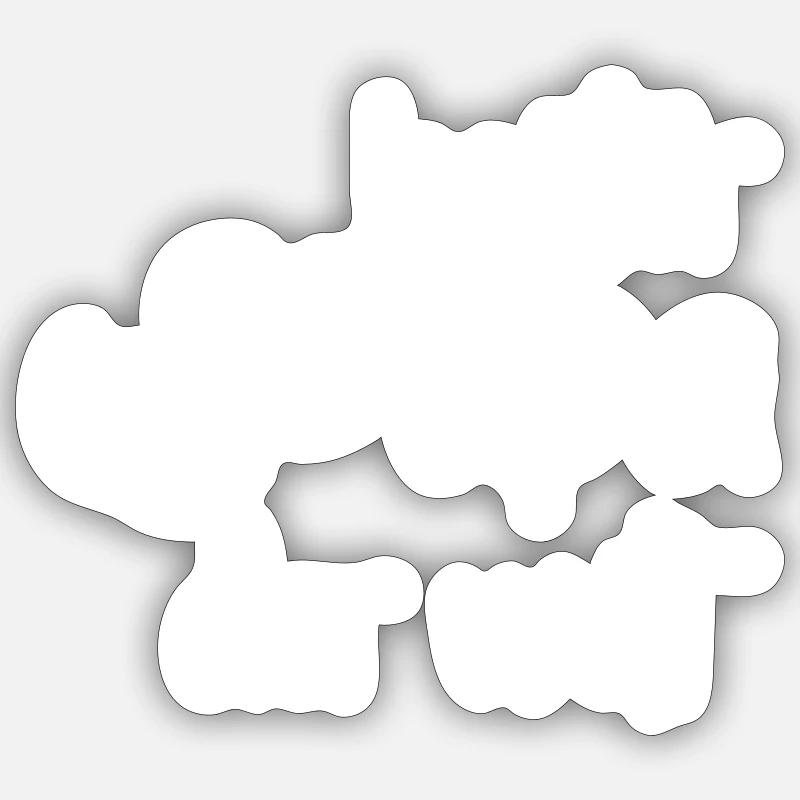 Papa - Sticker Größe S (10 x 10 cm) - Mattweiß