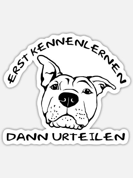 Erst Kennenlernen - Dann Urteilen - Sticker Größe S (10 x 10 cm) - Mattweiß