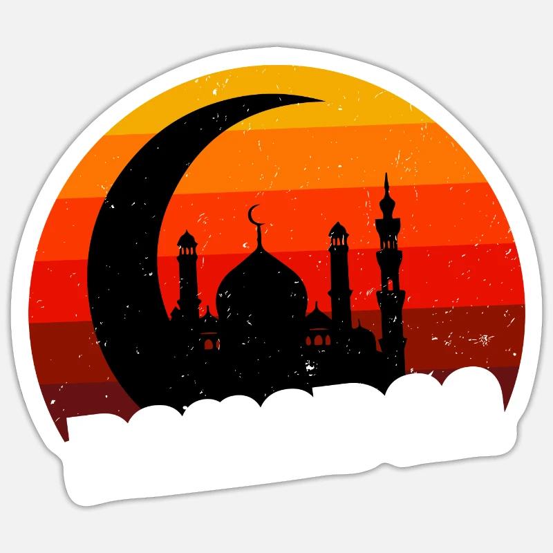 Ramadan Islamischefasten Islamische Eid Ramadan Ramadan - Sticker Größe S (10 x 10 cm) - Mattweiß