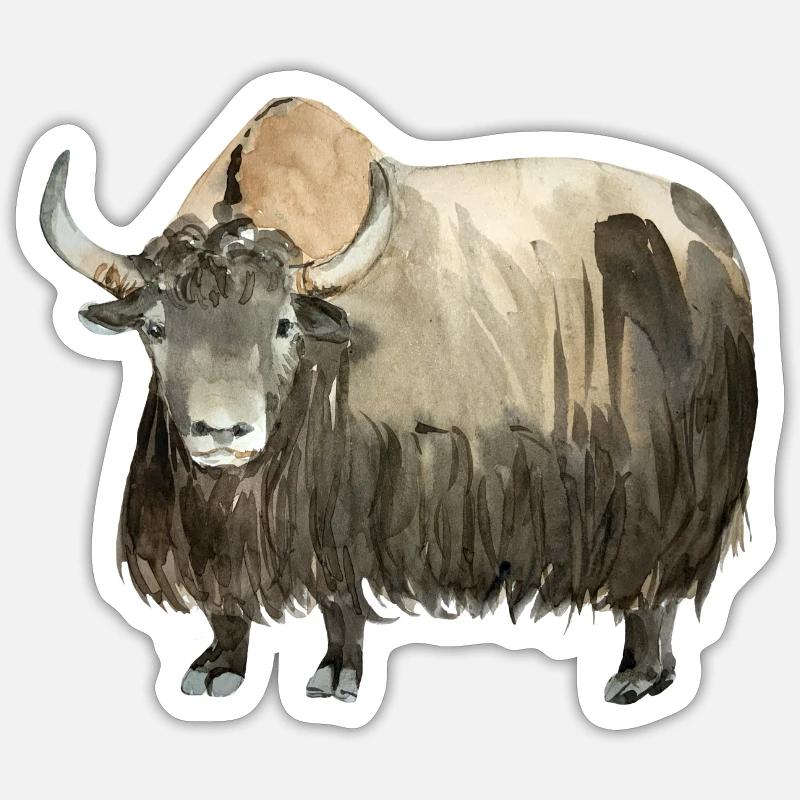 Yak Sticker taille S (10 x 10 cm)