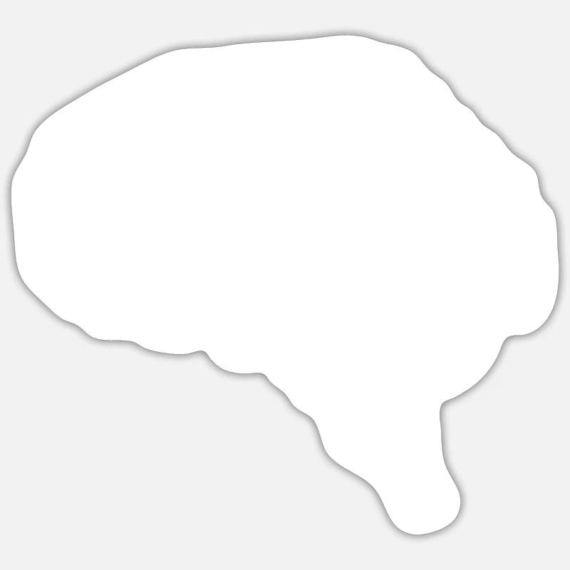 Brain nothing Sticker size S (10 x 10 cm)