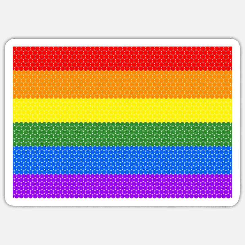 lgbt pride - Sticker size S (10 x 10 cm) - white matte