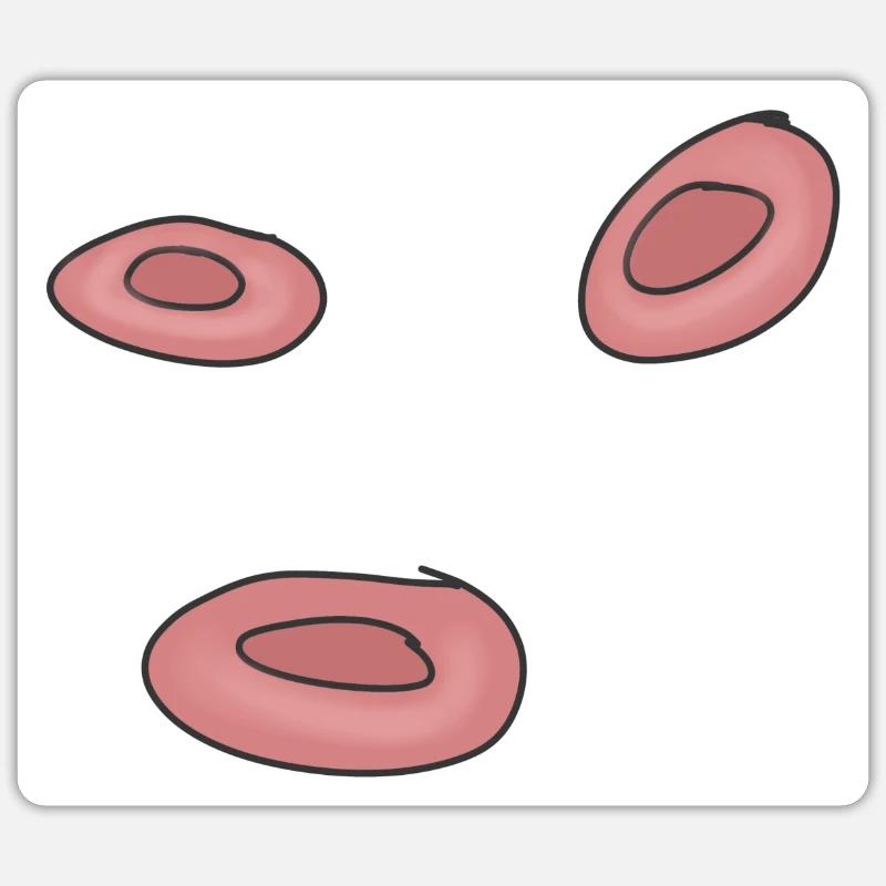 Cellules de cellules de sang Sticker taille S (10 x 10 cm)