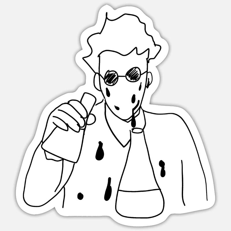 Chemist scientist Sticker size S (10 x 10 cm)