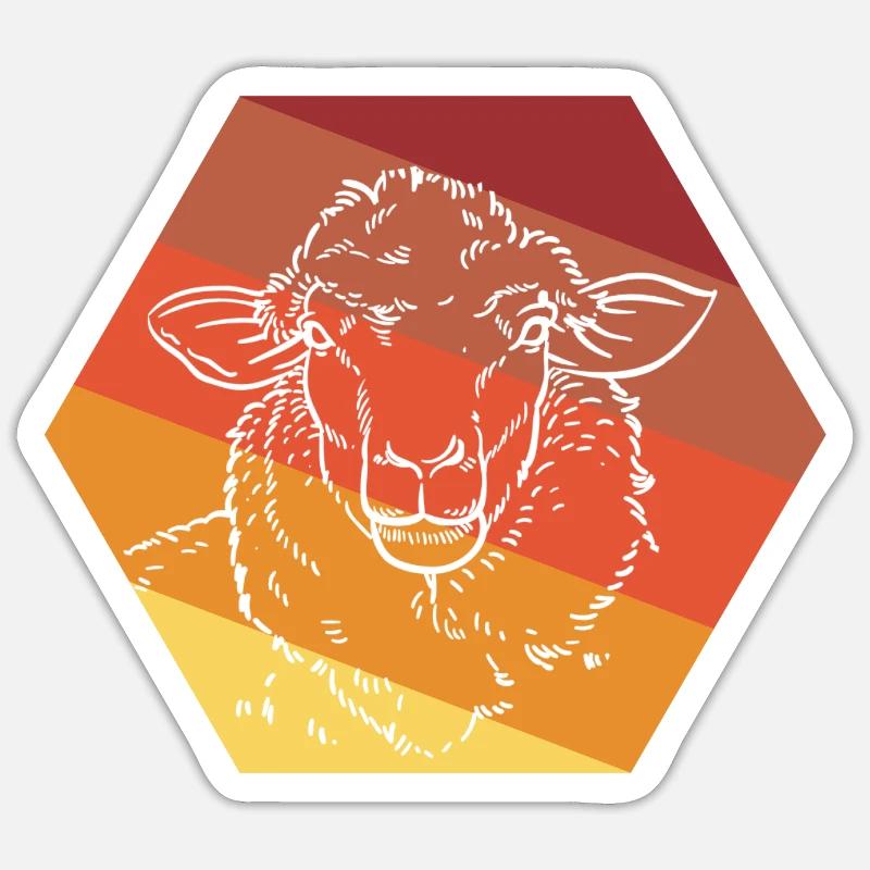 Mouton Sticker taille S (10 x 10 cm)