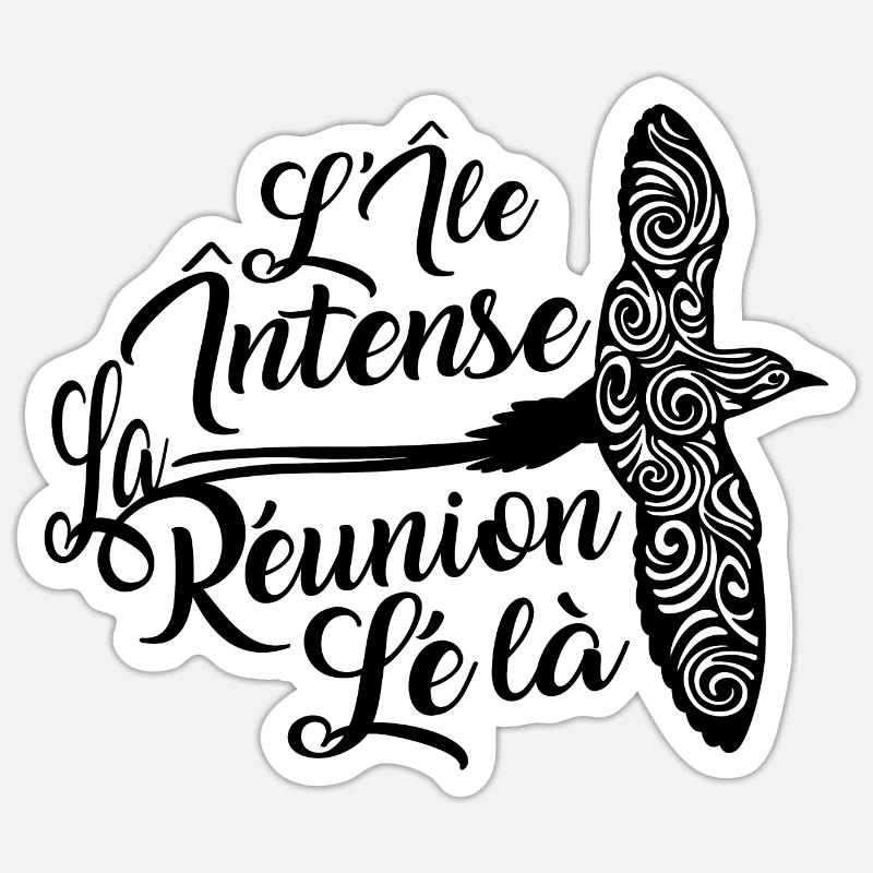 PAILLE EN QUEUE TRIBAL ILE INTENSE Sticker taille S (10 x 10 cm)