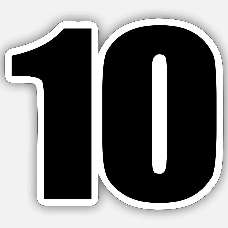 10 - Sticker taille S (10 x 10 cm) - blanc mat