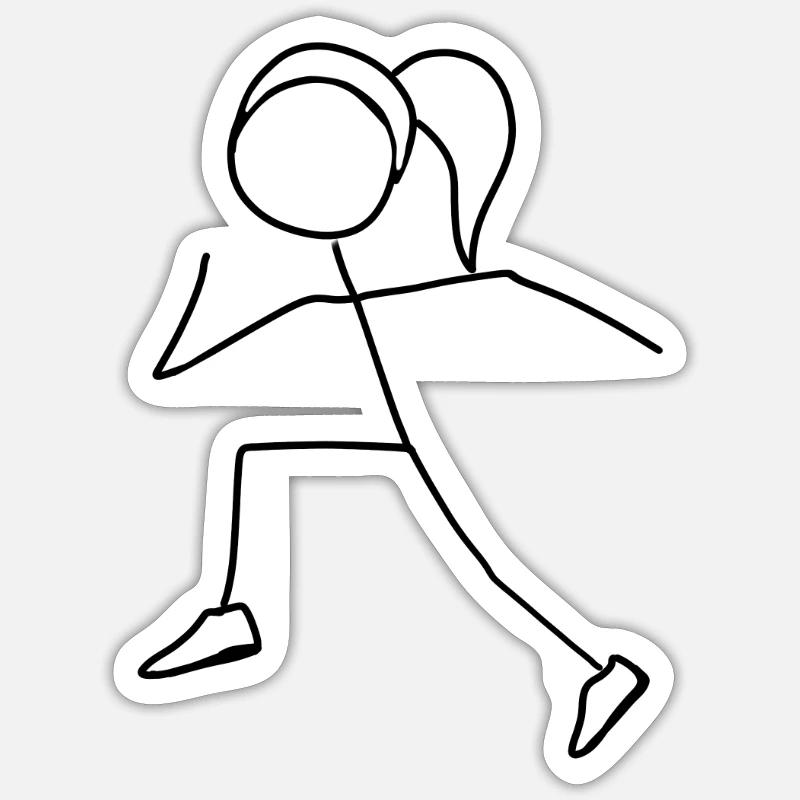 1000 - Sticker taille S (10 x 10 cm) - blanc mat
