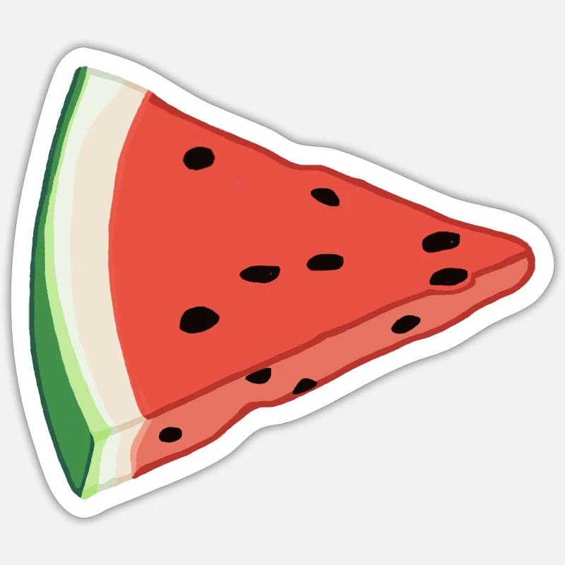 Pastèque Sticker taille S (10 x 10 cm)